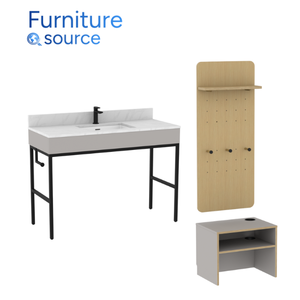 Juego de Dormitorio Prestige StudioRes Marriott - Juego de Dormitorio Duradero de Madera Contrachapada con Acabado Refinado HPL para Hotel - Juego de Dormitorio Hecho en Vietnam - Product Image 1