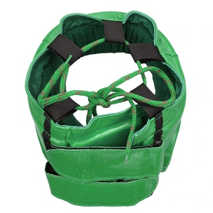 Protège-tête de boxe en cuir PU vert sur mesure avec logo personnalisé, durable et protecteur, ajustement confortable RL-HG-65 - Product Image 6