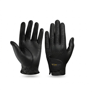 Gant de golf en cuir de cabretta d'Indonésie, doux et respirant, haute qualité, logo personnalisé, pour main gauche, homme/femme, usage golf - Product Image 1