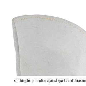 ถุงมือหนังแพะและหนังวัวแท้สั่งทำพิเศษสำหรับผู้ชาย ป้องกันการบาด ป้องกันความร้อน ป้องกันการลื่น สำหรับงานเชื่อม Mig TIG ป้องกันมือ - Product Image 5