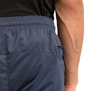 Shorts de sport décontractés bleu marine pour hommes avec fermeture éclair, cordon de serrage à la taille, légers, pour la course et l'entraînement - Product Image 5