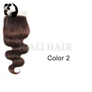 Extensiones de cabello humano Remy con ondas corporales 4x4 de 100g de origen vietnamita Hali Hair ofrece todos los colores Opciones de teñido Cierre de encaje Frontal - Product Image 3