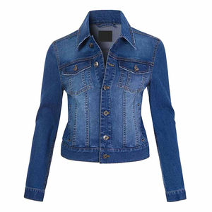 Veste en jean brut pour femme, hiver, design réversible, écologique et respirant, manches longues, rembourrage en coton, service OEM - Product Image 1