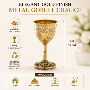 Gobelet royal en laiton fait main de qualité supérieure |   Vaisselle médiévale en métal gravée vintage, décoration d'intérieur, cadeau de mariage, vente en gros - Product Image 6