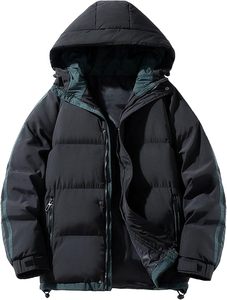 Men's Heavyweight <b>Bubble</b> Parka Men's Water-Resistant <b>Bubble</b> <b>Coat</b> Men's Quilted <b>Bubble</b> Jacket Men's Insulated Winter Puffer - Product Image 1