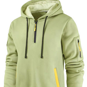 Nuevas sudaderas con media cremallera, estilo vintage, con múltiples bolsillos, casuales, holgadas, transpirables, de moda, para hombre. - Product Image 3