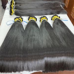 Precio de fábrica Extensiones de cabello liso natural negro A granel 100% Cabello humano vietnamita de súper alta calidad Sin enredos Grandes en stock - Product Image 5