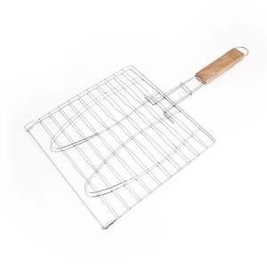 Cesta grande de acero inoxidable para asar a la parrilla con asa para barbacoa al aire libre, camping y cocina en el jardín - Product Image 1