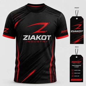 เสื้อยืด ZIAKOT รุ่นใหม่ ดีไซน์พิเศษสำหรับผู้ชาย ลายพรางสีดำ-เทา รุ่น Performance Salute To Service - Product Image 6