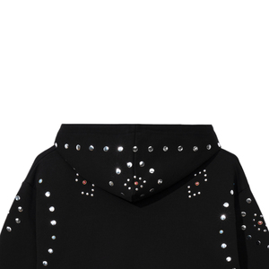 เสื้อฮู้ดดี้โอเวอร์ไซส์ประดับคริสตัลคุณภาพสูง สไตล์สตรีทแวร์ Y2K ยูนิเซ็กส์ ฮิปฮอป ตกแต่งด้วยคริสตัล หนักแน่น ทนทาน - Product Image 3