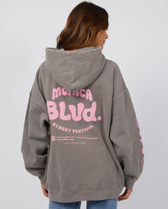 Sudadera con Capucha Oversize de Hombros Caídos con Estampado 3D Personalizado para Mujer, 100% Felpa Francesa, Estilo Holgado Urbano - Product Image 3