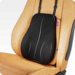 Memory Foam Lumbar Support Pillow for Office Chair Car Gaming Seat with Knitted Mesh <b>Cover</b> Lower Back Relief <b>cushion</b> - Product Image 2