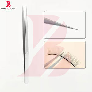 Pince à épiler personnalisée pour extensions de cils, outil de précision antistatique en acier inoxydable pour soins de beauté - Product Image 3