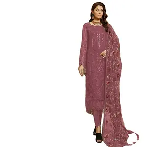 Punjabi 잔디 3 피스 디지털 인쇄 스티치의 정장과 웨딩웨어 salwar kameez 인디언 캐주얼 원피스