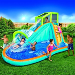Toboggans aquatiques gonflables haut de gamme pour événements en plein air avec zones d'escalade sécurisées, construction durable et design ludique aquatique excitant - Product Image 3