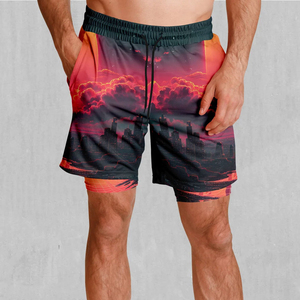 Pantalones Cortos Sublimados para Hombre a Precio Competitivo, 100% Poliéster, Servicio OEM Disponible - Product Image 1