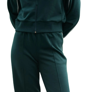 Womens Fleece Full <b>Zip</b> Tracksuit Set Stand Collar Jacket Wide Leg <b>Trousers</b> Relaxed Fit Casual Sportswear Two Piece Lounge Outfit - Product Image 4