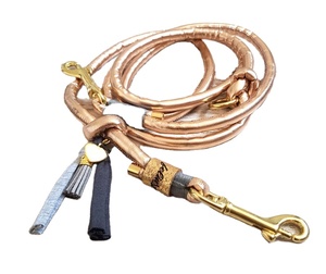 Fabrication personnalisée couleur Rose naturel belle laisse de corde de chien Durable Dog Slip Braid Rope Pull Handbag Rope - Product Image 1