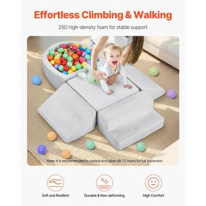 Blocchi da arrampicata in schiuma da 5 pezzi con scalatori al coperto e strutture di gioco per bambini - Product Image 3