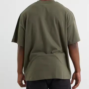 เสื้อยืดโอเวอร์ไซส์ผ้าฝ้ายคุณภาพพรีเมียม พิมพ์โลโก้ตามสั่ง พิมพ์ลายเสื้อยืดตามสั่ง สำหรับผู้ชาย - Product Image 5