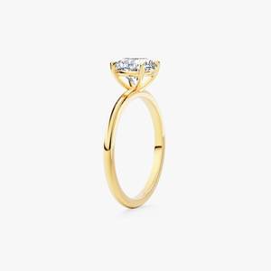 แหวนเพชรแท้ทรงกลมเจียระไนบริลเลียนต์ 1.01 กะรัต พร้อมใบรับรอง GIA ทองคำแท้ 14K สำหรับผู้หญิง ของขวัญเซอร์ไพรส์สำหรับคนรัก - Product Image 5