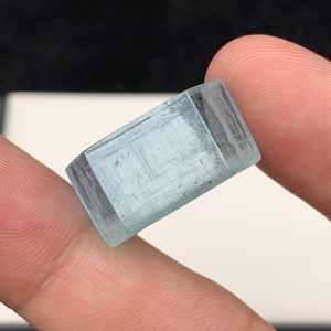 Cristal de aguamarina natural, piedra pulida, gema azul, corte suelto para hacer joyas, anillo, colgante, collar, regalo - Product Image 2