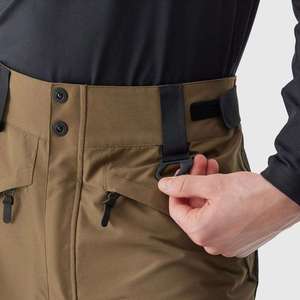 Pantalones de Trabajo para Hombre, Color Marrón, Cintura Alta, Múltiples Bolsillos, Material de Lona Resistente al Viento, Estilo Invernal - Product Image 4