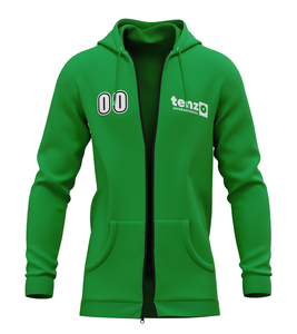 2025 Hombres de moda Sudadera con capucha con cremallera completa OEM ODM Sudadera Tela de mezcla de algodón con acabado de alta calidad - Product Image 1