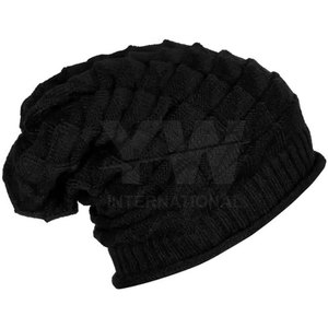 Bonnet en jacquard à prix de gros, dernier design, bonnets 100 % laine à prix abordable pour hommes - Product Image 5