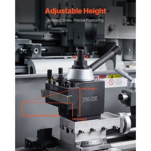 Set di 6 Portautensili a Cambio Rapido con Supporti per Utensili da Tornio Tipo a Cuneo, Accessori per Tornitura - Product Image 4