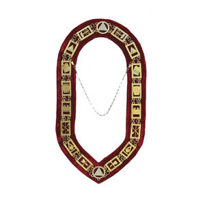 Collar de Cadena del Rito Escocés de 33 Grados, Chapado en Oro, Diseño Personalizado, Regalia Masónica, para Eventos y Reuniones, MOQ Bajo - Product Image 2