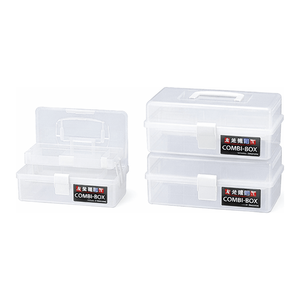 Caja Combinada de PP con 2 Compartimentos Divididos y Tapa Transparente para Almacenamiento de Herramientas y Primeros Auxilios - Product Image 3