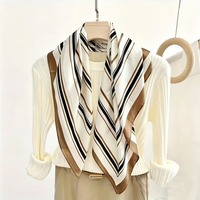 Écharpe carrée unisexe en tricot côtelé de luxe, couleurs unies, douce et chaude pour l'hiver, 100% soie