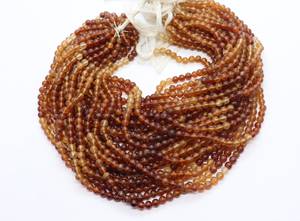 ลูกปัดเฮสโซไนต์ทรงกลมเรียบสีแดงเข้ม AAA ขนาด 5-5.5 มม. ลูกปัดพลอยเฮสโซไนต์ 13 นิ้ว ลูกปัดเฮสโซไนต์ทรงกลมธรรมชาติ - Product Image 6