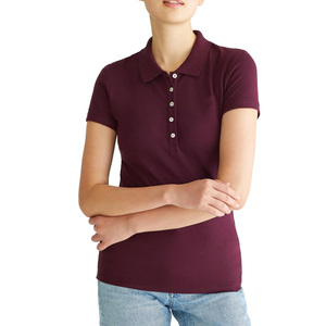 Camiseta Polo de Algodón 100% para Mujer, Uso en Verano, Corte Regular Cómodo, Logotipo Bordado Personalizado, OEM/ODM - Product Image 1
