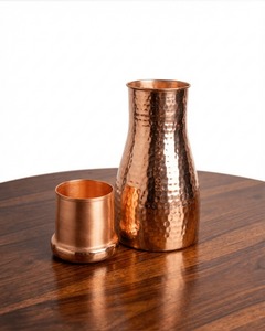 OTSAK Vintage Hammered Pure Copper Eco-Friendly <b>Large</b> Capacity Portable Wellness Sugar <b>Pot</b> for Home Office Use 950ml 32oz - Product Image 2
