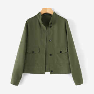 เสื้อโค้ทฤดูใบไม้ร่วงของผู้หญิง2024 zanzea แขนยาวมีสไตล์แจ็กเก็ตเข้ารูปสีพื้นเสื้อผู้หญิงแบบติดกระดุม - Product Image 3