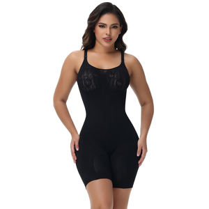 New Style Tummy <b>Control</b> Corset Rose Hollow Chest <b>Bodysuit</b> Women's Tights Shaping Breast - Product Image 1