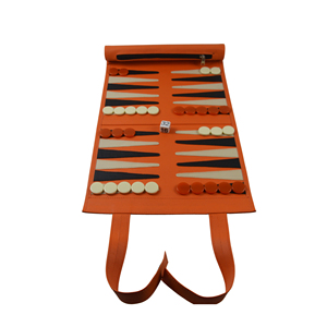 Atractivo Juego de Backgammon Enrollable de Cuero de Alta Calidad, Lujoso y de Gran Demanda, para Deportes y Entretenimiento Familiar - Product Image 3
