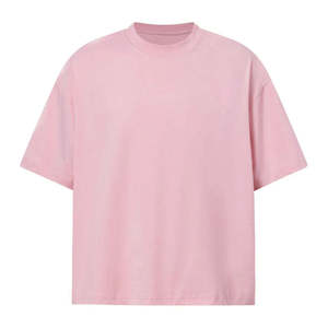 T-shirt ample en jersey uni pour homme, style streetwear, coupe ample, en coton, décontracté, confortable, pour tous les jours - Product Image 1