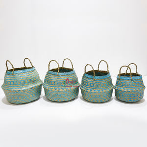 Artex Dong Thap usine tissé panier de rangement en gros feuilles de palmier paniers stockage feuille de palmier boîte-cadeau feuille de palmier cône BH4690A - Product Image 5