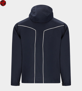 Chaqueta de Lluvia con Capucha y Cremallera para Hombre, Unisex, Otoño, Transpirable, de Forro Polar, Resistente al Viento, Informal, para Exteriores, Peso de la Tela 160g - Product Image 6
