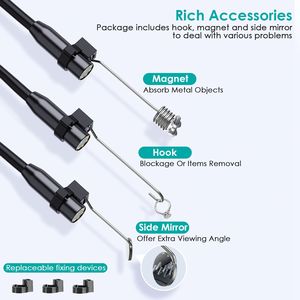 1080P Industrial Endoscope <b>Camera</b> with 4.3-Inch Colorful <b>IPS</b> Screen 8mm IPX7 Waterproof Digital Snake <b>Camera</b> - Product Image 6