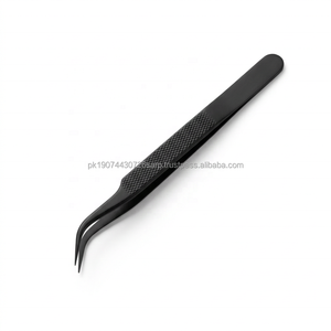 Pince à épiler de précision en acier inoxydable pour séparation et placement des cils, extension de cils, pointe fine droite et lisse - Product Image 2