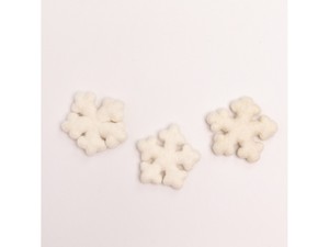 Wholesale Felt & Yarn Handmade Wool Felt Snowflake Christmas <b>Tree</b> <b>Ornament</b> 8cm Hanging Decor Shatterproof Gift Set - Product Image 2