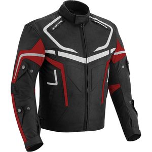 Veste de moto pour homme Bacca Moto, haute qualité, imperméable, homologuée CE, pour la course automobile et la conduite à moto - Product Image 1