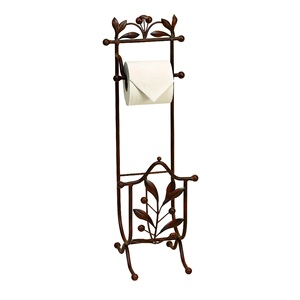 Porte-rouleau de papier toilette moderne en métal sur pied, durable, décoration de salle de bain au meilleur prix, Daood Sons Handicraft India - Product Image 6