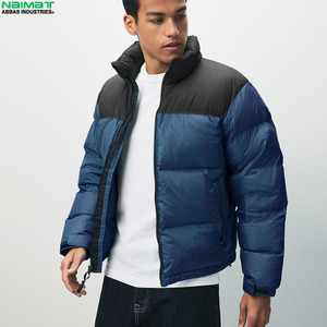 High Quality Solid Slim Fit Puffer <b>Jacket</b> <b>Men</b> Ultra Light Down Padding Hooded Windproof Casual Winter Parka - Product Image 3