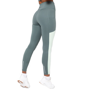 Leggings de yoga pour femmes, design personnalisé, spandex/polyester, extensibles dans quatre directions, antibactériens, avec cordon de serrage, pour l'entraînement - Product Image 2
