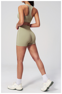 Highly Professional Women,s Slim Fit Workout Sportswear Set Includes High Waist Leggie Bra Plus Size Anti-Bacterial Stitch Cryst - Product Image 3